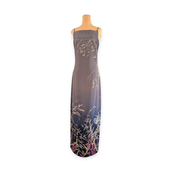 90s Rampage Slip Dress ~ Grungefairy Floral Cottage Slit Juniors Size 7 - Picture 1 of 11